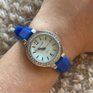 Vintage Singapore Crystal Blue Watch